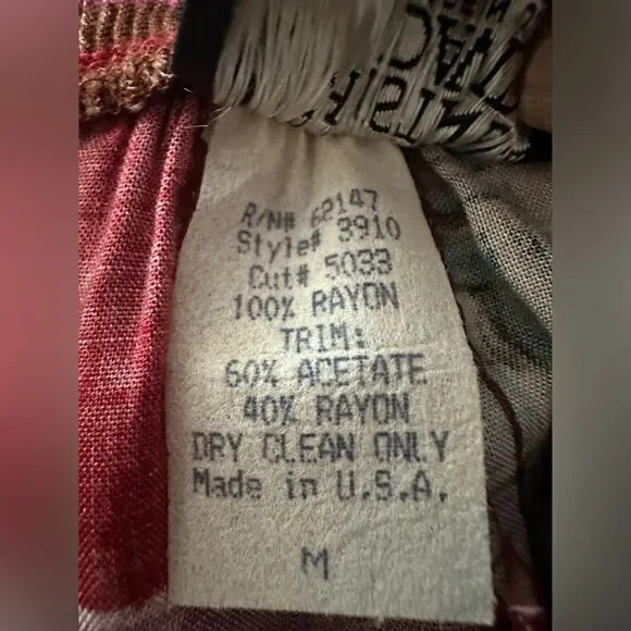 Christopher David Vintage Boho Skirt Set M - Picture 13 of 13